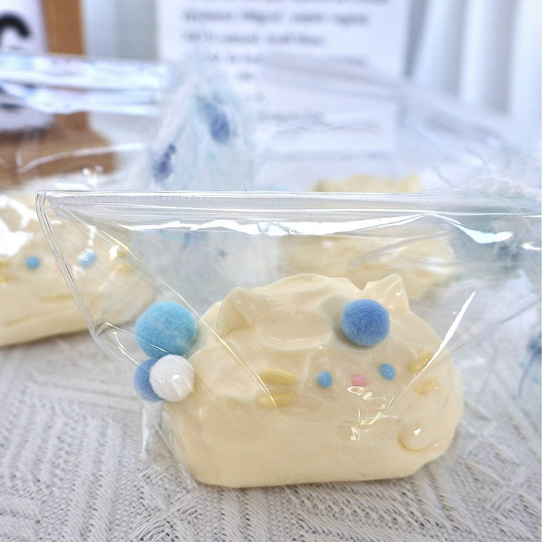 Cat milk and shellfish have a muddy feel, slow rebound, food-grade silicone vent and decompression toy, DIY handmade