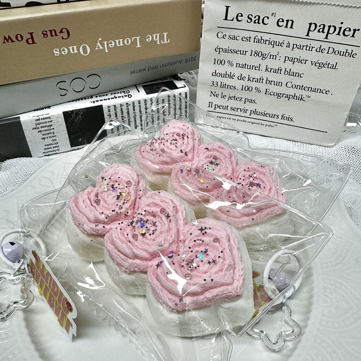 Pink series dry mud food-grade silicone venting and decompression toys pinchle DIY purely handmade