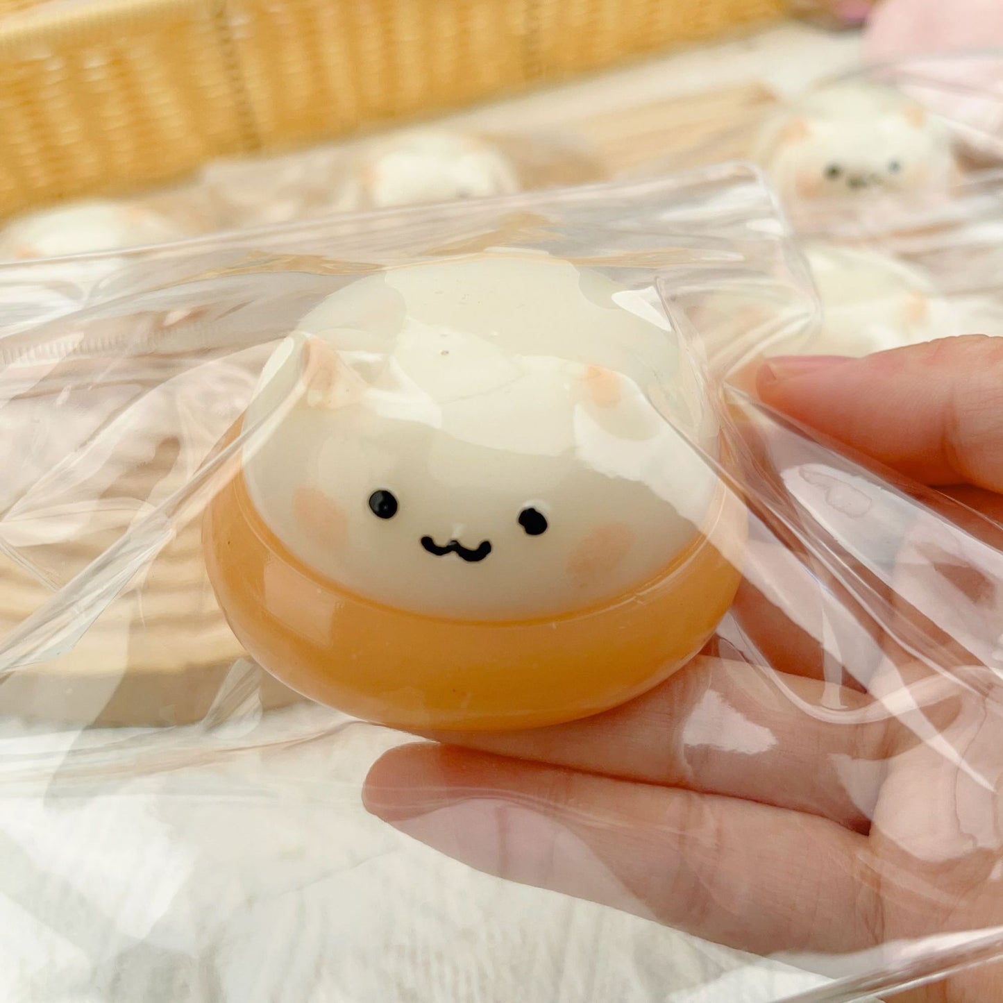 Cream Daifuku Chestnut Hamster Squeeze Decompression Toy Cute High Value