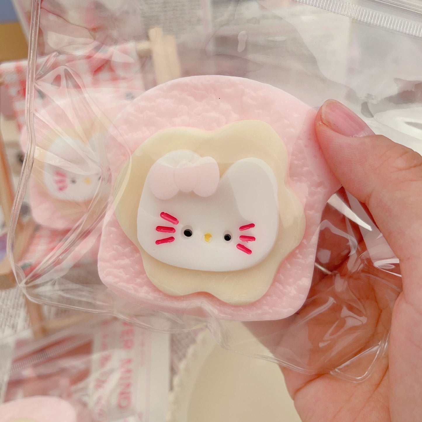 kt toast slices pinch music decompression toys high value cute sticky bag vent slow rebound pinch
