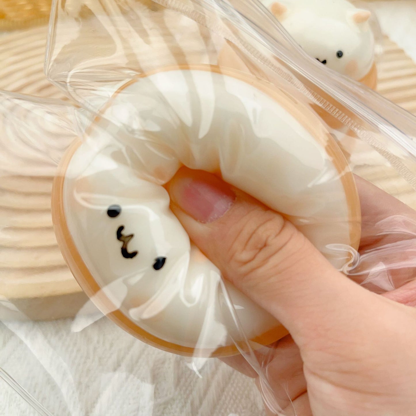 Cream Daifuku Chestnut Hamster Squeeze Decompression Toy Cute High Value
