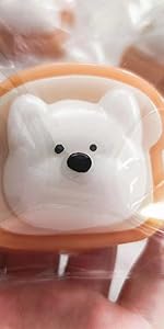 Taba Squishy Squeeze Toy, Kawaii Squishies PVC Sensory Toy, Plush Rebound Stress Relief Toy, Fidget Toy Squishy for Kids Teens Adults. (Toast)