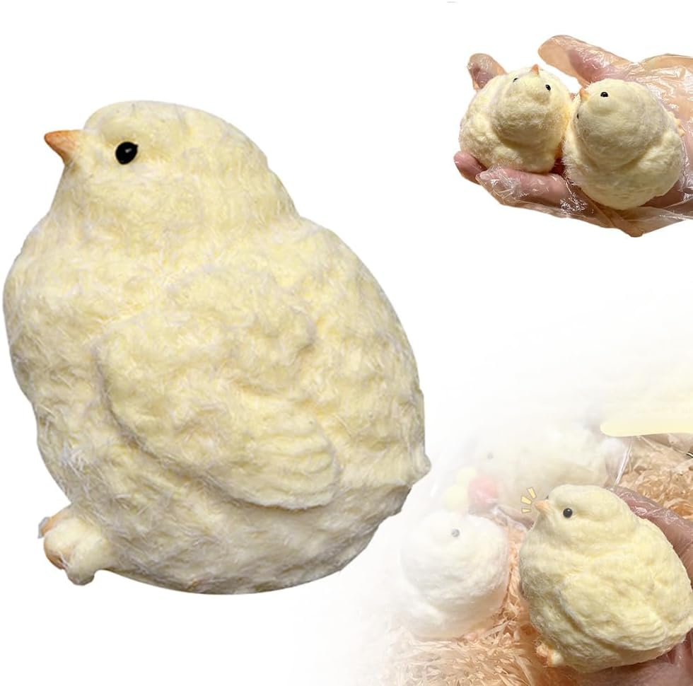 Handmade Chick Ultra Soft Squishy Fidget Toys, 2024 New Silicone Squeeze Toys for Stress Relief for Kids Gifts Party Birthday (1 PCS)