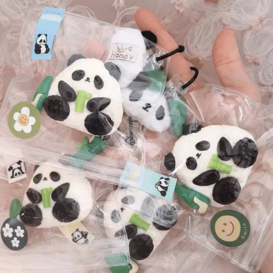 Exploding sticky bag panda rice ball squeezing fun large super soft mud feeling slow rebound decompression toy
