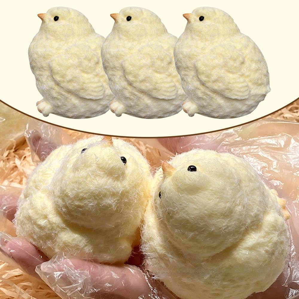 Handmade Chick Ultra Soft Squishy Fidget Toys, 2024 New Silicone Squeeze Toys for Stress Relief for Kids Gifts Party Birthday (1 PCS)