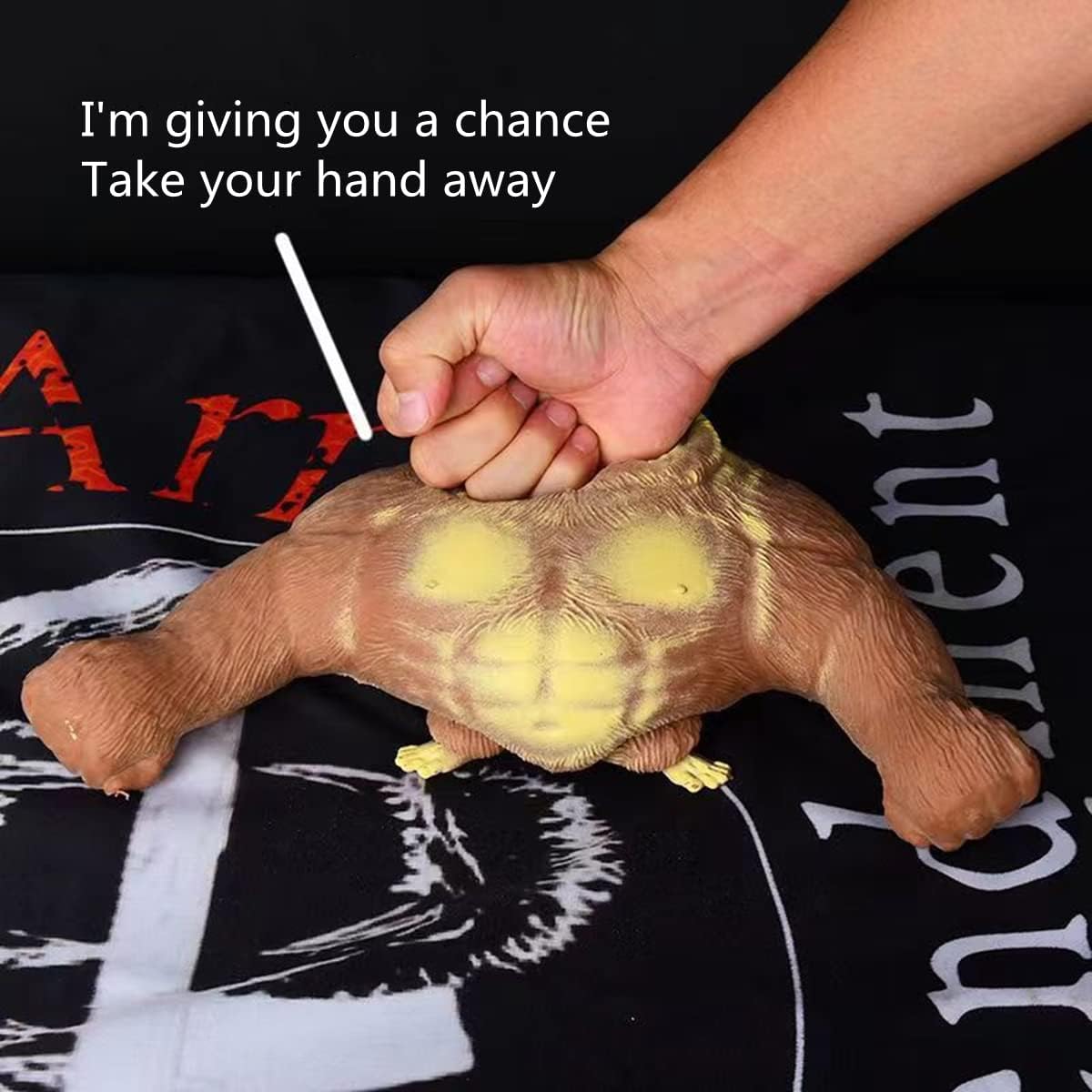 Elastic sand filled rubber gorilla, latex gorilla soft stress relief doll toy, soft monkey toy, animal high elastic stretchable stress relief toy for adults and children