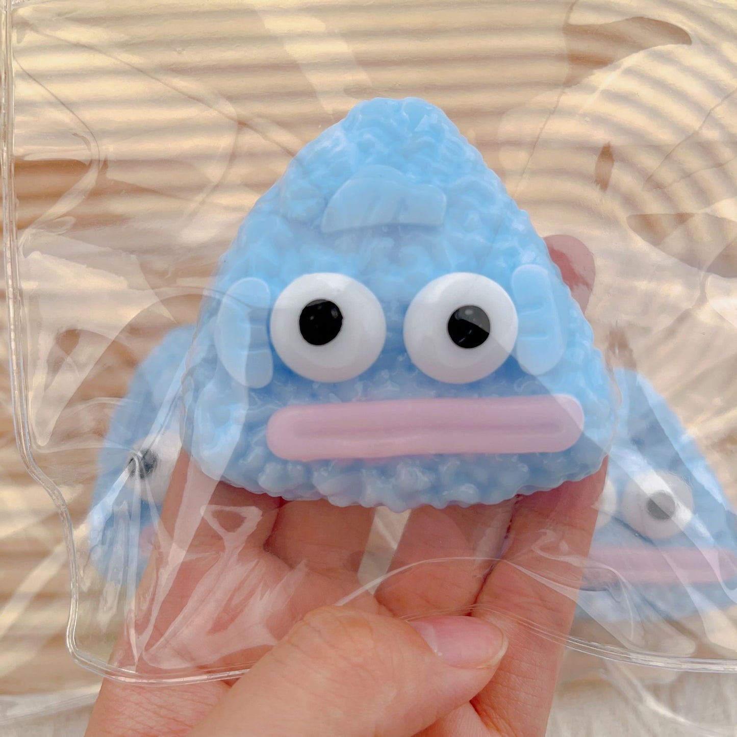 3PCS-Ugly Fish Triangle Square Cake Pinch Fun Imitation Silicone Mud Feeling Decompression Artifact Live Broadcast Popular Toy