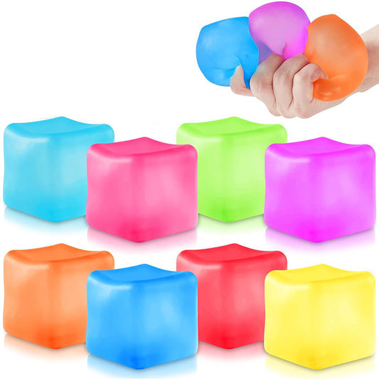 2PCS-Water cube maltose pinch decompression toy vent ball ice cube maltose pinch boy and girl adult toy