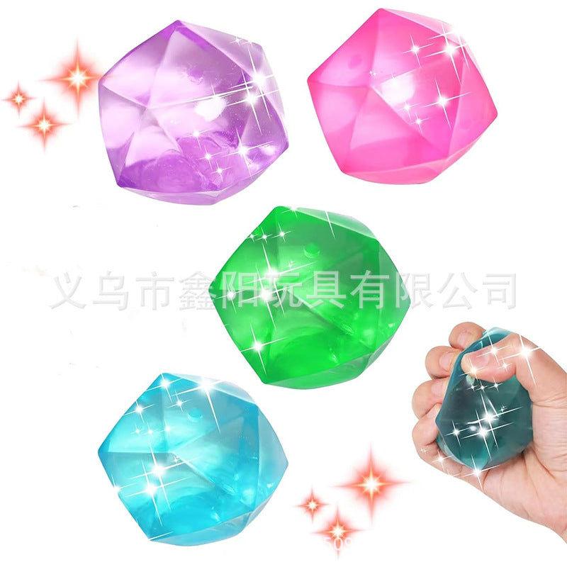 2PCS-Water cube maltose pinch decompression toy vent ball ice cube maltose pinch boy and girl adult toy